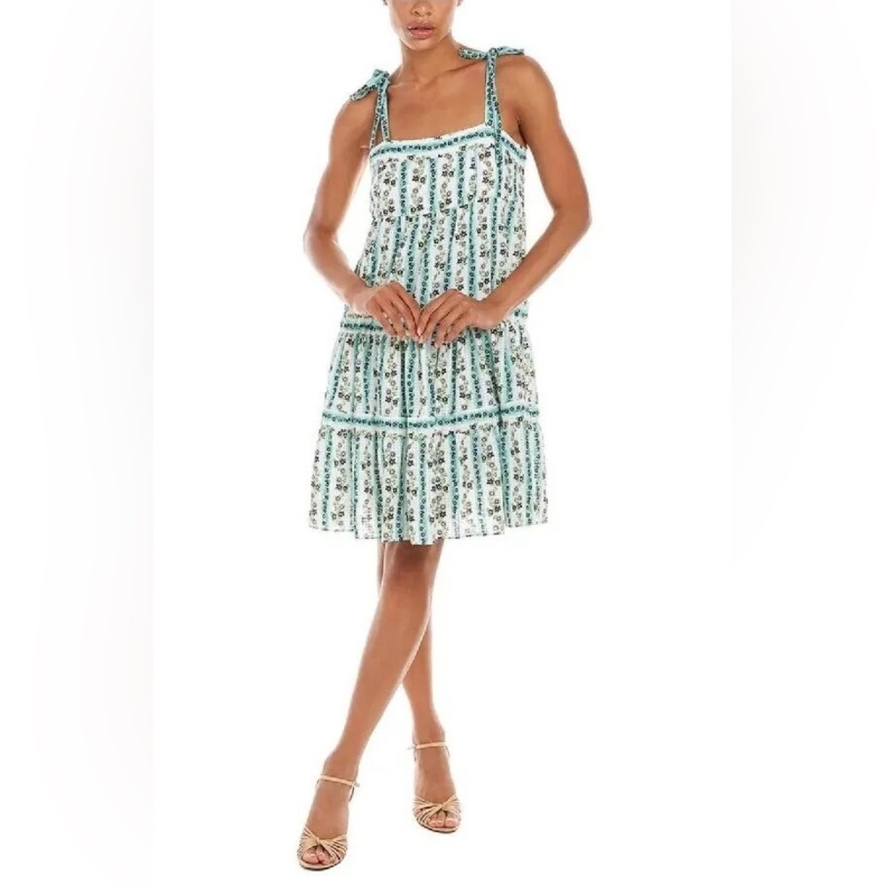 Maison Tara floral lined midi dress size 6